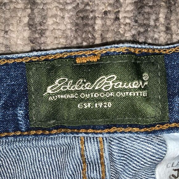 Vintage Eddie Bauer Men's 38x32 Classic Straight Leg Fit Blue Jeans Cotton Casua - Picture 3 of 5